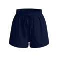 thumbnail image 6 of SBYOJLPB Shorts for Fashion Women Casual High Waist Linen Loose Pocket Straight Solid Short Pants, 6 of 6