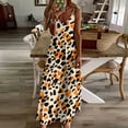 thumbnail image 3 of Leopard Print Pattern Sleeveless Dress Woman Fashion Long Dresses Women's Summer Suit Dress Summer 2025 Women, 3 of 7