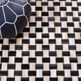 thumbnail image 6 of SAFAVIEH Studio Leather Ivy Geometric Area Rug, Black/Ivory, 6' x 6' Round, 6 of 10