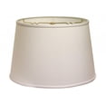 thumbnail image 3 of HomeRoots 18" White Rounded Empire Slanted No Slub Lampshade, 3 of 6