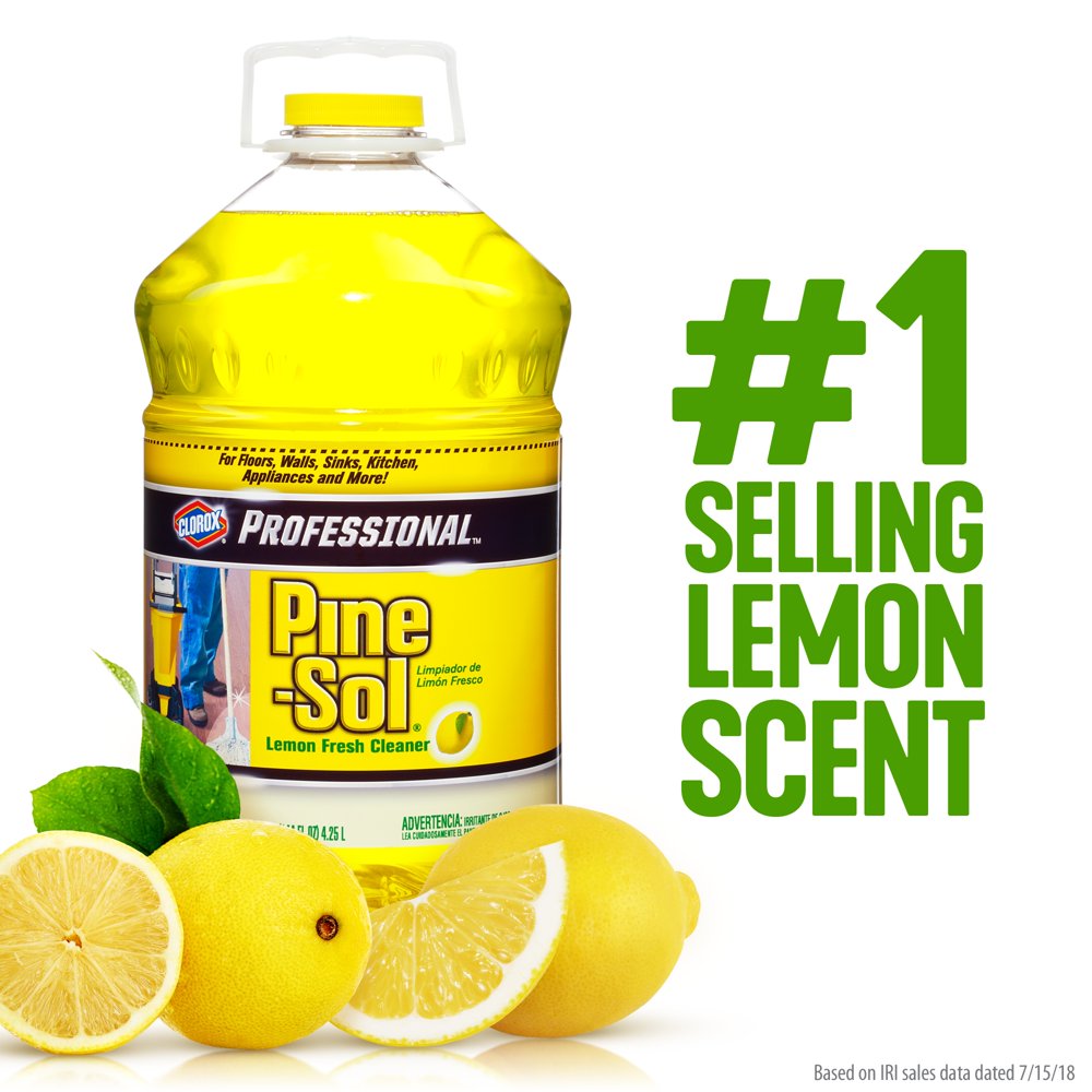 Professional MultiSurface Cleaner, Lemon Fresh, 144 oz (2 pk