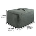thumbnail image 3 of organization and storage,Air Fryer Cover Air Fryer Dust Cover With 2 Accessory Pocket Grey Easy Cleaning,Gray, 3 of 5