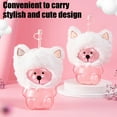thumbnail image 7 of Cartoon Bear Shaped Coffee Mug&nbsp;, Bear Glass Cup, Teddy Bear Straw Cup, Glass Mug, with Lid Handle, for Hot Coffee Tea, Xmas Gift for Friends Family | Transparent, 7 of 7