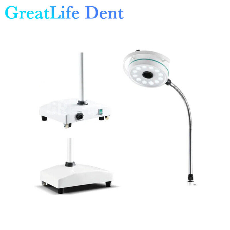 GreatLife Dent USA Stock 36W 12Led Mobile Examination Light Shadowless Surgical Medical Lamp Operating FDA
