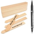 thumbnail image 1 of Agitadores de pintura de madera, palitos para manualidades y pintura, madera de tilo americano para mezclar pintura, ideal para marcadores de jardín y proyectos de aula, ecológicos e impermeables (50, 1 of 5