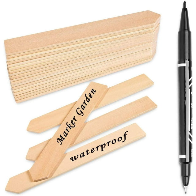 Agitadores de pintura de madera, palitos para manualidades y pintura, madera de tilo americano para mezclar pintura, ideal para marcadores de jardín y proyectos de aula, ecológicos e impermeables (50