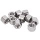 thumbnail image 2 of Whataatahia 10 tuercas de acoplamiento hexagonales M12 de acero inoxidable, conector de varilla, tuerca de rosca hembra, 2 of 8