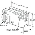 thumbnail image 2 of 1-1/8 in. Steel, C-Tab Ball Bearing Roller Assembly, 2 of 4