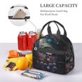 thumbnail image 5 of Naloa Forest Mushroom Skull Print Lunch Bag for Women & Men Insulated Lunch Box or Cooler Lunch Tote Bags for Work, Travel, Outdoor, 5 of 5