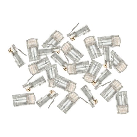 UPC: 0889028095980 | Monoprice – Network connector – RJ-45 – clear (pack of 100)