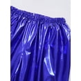 thumbnail image 5 of YONGHS Kids Girls Boys Shiny Metallic Dance Pants Modern Hip Hop Jazz Dance Costume Trousers Blue 11-12, 5 of 7