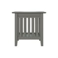 thumbnail image 4 of AFI Mission Solid Hardwood Side Table Set of 2 Grey, 4 of 5