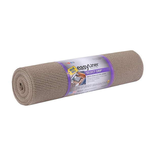 EasyLiner Select Grip 20 in. x 18 ft. Shelf Liner, Taupe