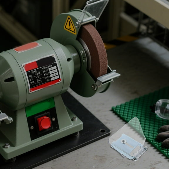 UPOUART 2Pcs Plastic Bench Grinder Safety Shields Clear with Universal Compatibility