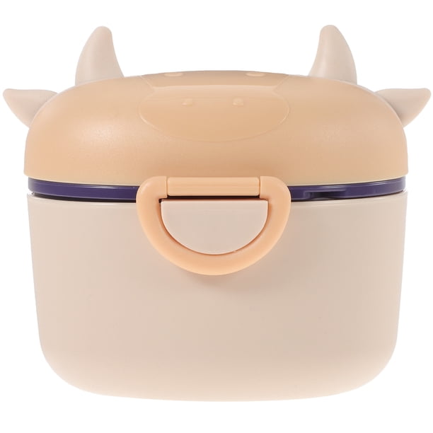 Contenedor portátil para leche en polvo, soporte para leche en polvo con cuchara, caja para refrigerios infantiles