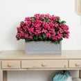 thumbnail image 2 of Nearly Natural 30” Bougainvillea Artificial Plant in Stone Planter, 2 of 3