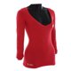 thumbnail image 4 of Playera Para Mujer K-SWISS Cuello V Manga Larga Rojo Talla M, 4 of 4
