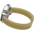 thumbnail image 4 of Blekon Collections Women's Quartz 31mm Round Case Multicolor Acrylic Cuff Bangle Watch (Ivory), 4 of 5