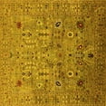 thumbnail image 1 of Ahgly Company Indoor Square Oriental Yellow Industrial Area Rugs, 6' Square, 1 of 4