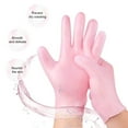 thumbnail image 3 of Tnobhg 2 Pairs Moisturizing Gloves Waterproof Reusable Leakproof Elastic Repairing Softening Dry Cracked Hands Women Lotion Gel Spa Gloves, 3 of 8
