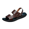 thumbnail image 6 of Dakaela Mens Flat Sandals Arch Support Summer Beach Shoes Orthopedic Casual Walking Slippers Brown 8, 6 of 7