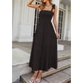 thumbnail image 3 of Women Dresses 2024 Summer Floral Sleeveless Maxi Dress Casual Spaghetti Strap Tiered Flowy Beach Long Dress, 3 of 6