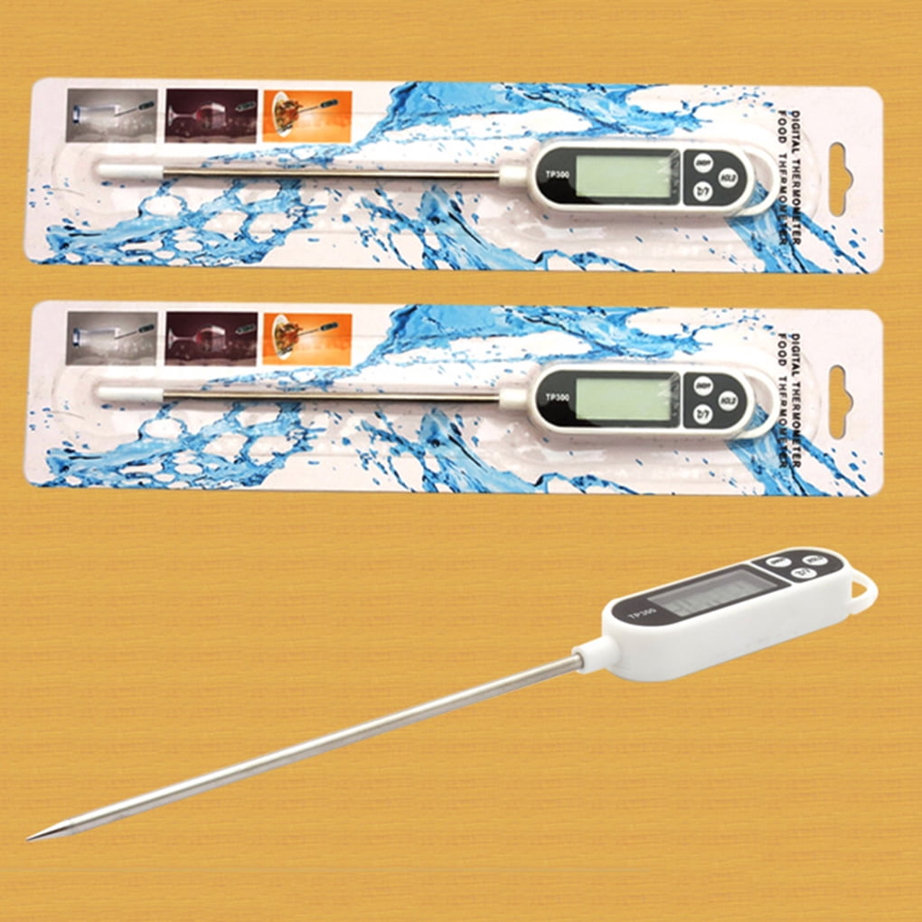 Cusimax Household Kitchen Liquid Food Oil and Milk Digital Probe Temperature Electronic Thermometer for Cooking, Size: As Shown, Silver