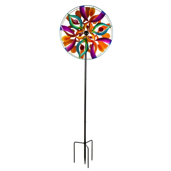 75"H Wind Spinner, Mardi Gras