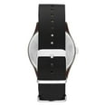 thumbnail image 3 of George Men's Gunmetal Analog Watch: Easy-Read Dial, Black Vegan Leather, Bonus Stretchy Bead Bracelets (FMDXGE013), 3 of 4