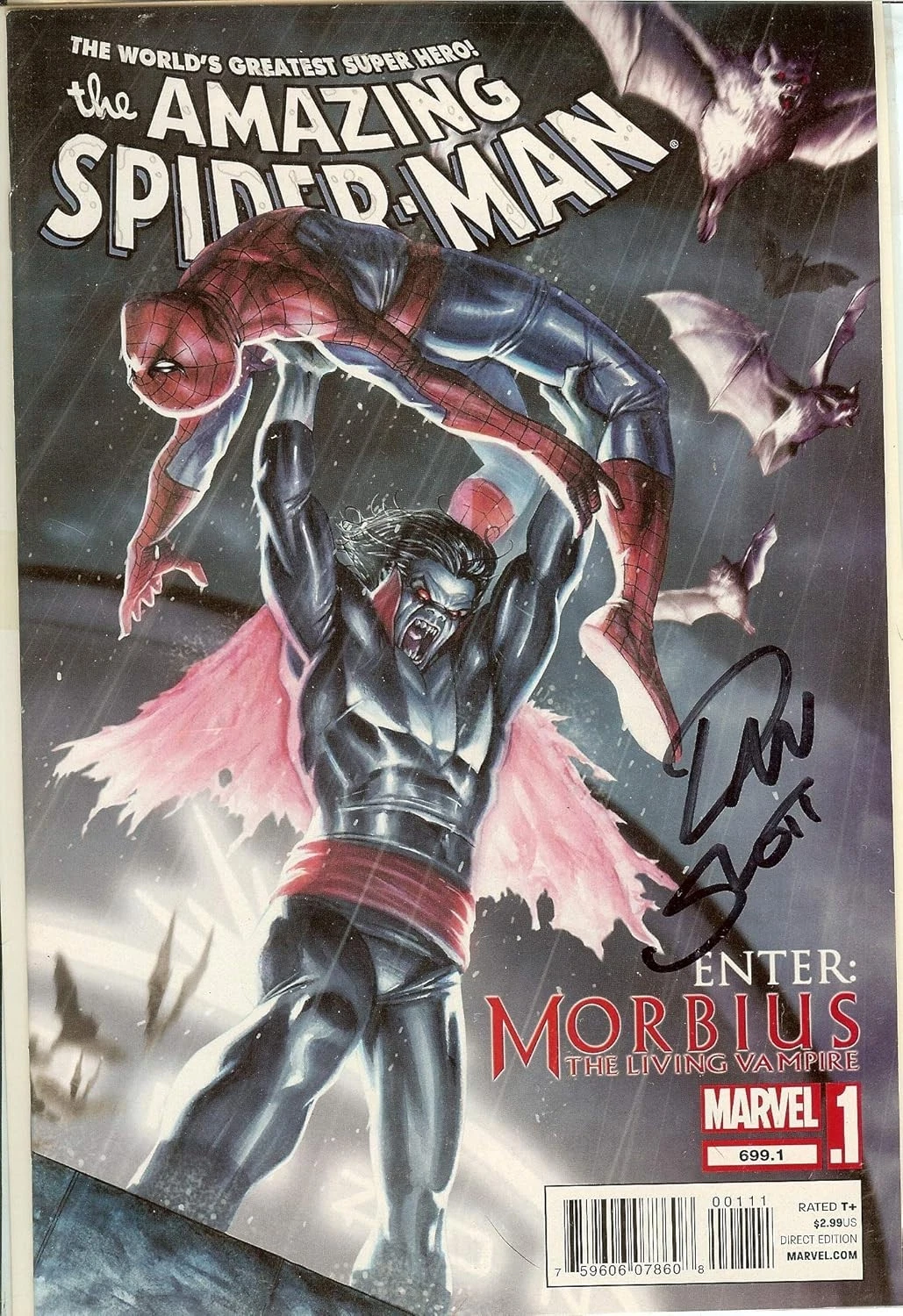 Amazing Spider-Man #699 Signed Dan Slott VERY FINE