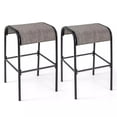 thumbnail image 6 of Laicejoy 2PCS 30" Bar Height Bistro Stools Outdoor Bar Stools w/Breathable Fabric Seat, 6 of 7