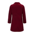 thumbnail image 4 of IMENGL Manteau de Travail d'Hiver long à Double Boutonnage, Rouge 3TG, Taille M-5TG, 4 of 9