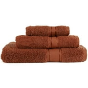 Springmaid Luxury Solid 3-Piece Towel Set, Rust