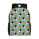thumbnail image 1 of Fotbe Cute French Bulldog Mochila de Viaje para Laptop, Mochila Ejecutiva Delgada y Resistente 15.6", 1 of 8