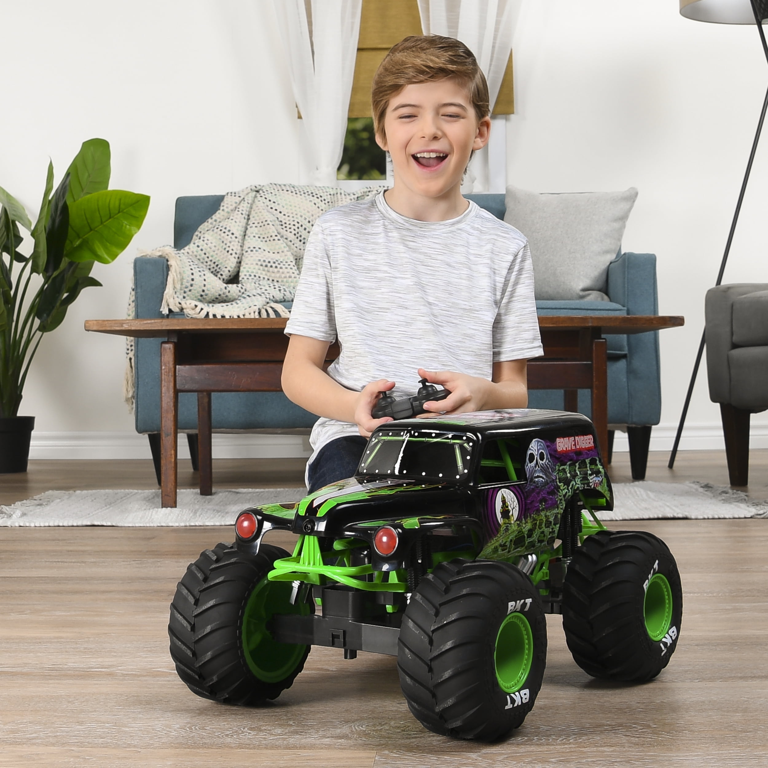 grave digger remote control walmart