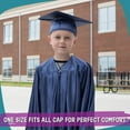 thumbnail image 5 of Endea Graduation Shiny Navy Blue Graduation Cap and Gown for Pre-school, 5 of 7