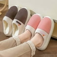 thumbnail image 4 of Gaexia Fuzzy Slippers Women,Slippers for Winter Home Use Thick Soled Warm and for Autumn and Winter Season,Outdoor Slippers, 4 of 7