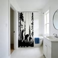 thumbnail image 4 of Humorous Animal Print Bathroom Shower Curtain Funny Sitting On Reading Newspaper Design Polyester Fabric Bath Curtain for Home, 4 of 4