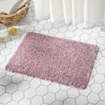 thumbnail image 1 of SoHome Spa Step Luxury Chenille Bath Mat 24x36, Super Absorbent and Extra Soft Shag Bath Rug, Perfect Plush Carpet Mat for Children's Tub, Shower and Bathroom, Blush, 1 of 6