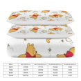 thumbnail image 2 of Winnie The Pooh 3 Piece Bedding Set Cartoon Comforter Set Cute Duvet Cover Sets Super Soft Aldult Bedding Set Kids Bedroom Gifts,1 Duvet Cover with 2 Pillowcases 102"x90", 2 of 8