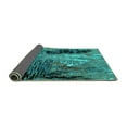 thumbnail image 2 of Ahgly Company Indoor Rectangle Oriental Turquoise Blue Industrial Area Rugs, 7' x 9', 2 of 4