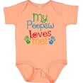 thumbnail image 3 of Inktastic My Peepaw Loves Me Boys or Girls Baby Bodysuit, 3 of 5