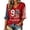 01-Wine, variant on Womens 9/11 25th Anniversary T Shirt | We Will Never Forget Memorial Tee, V Neck 3/4 Sleeve Loose Fit Top with Patriotic Letter Print, Casual Commemorative Apparel 2XL