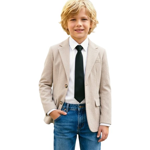 Curuila Kids Infant Girls Boys Suit Jacket Long Sleeve Solid Color Lapel Coat For Girls Boys Spring Autumn Fashion Outerwear Size 5-6 Years