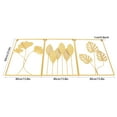 thumbnail image 5 of 3PCS Gold Metal Frame Leaves Hanging Wall Art Decoration w/ 9 Non-marking Nails, 5 of 12