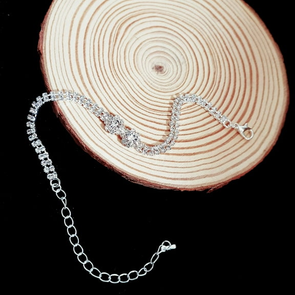 Sdmnsg-T Rhinestone Bridal Wedding Jewelry Set Silver Crystal Necklace Earrings Sets Formal Costume Jewelry for Women and Brides