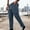 Blue, variant on Men's Corduroy Cargo Straight‑Leg Cargo Pants, Elastic Drawstring Waist, Large Patch Cargo Pockets, Straight‑Leg Cut, For City Street Outings Coffee S
