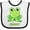 White and Black, variant on Inktastic Ribbit Cute Green Frog Boys or Girls Baby Bib