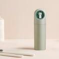 thumbnail image 3 of Dvkptbk Washing Cup Creative Press Button Travel Wash Cup Portable Sealed Tooth Cup Toothbrush Toothpaste Storage Box Mouthwash Cup Home & Garden, 3 of 4