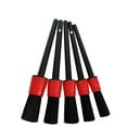 thumbnail image 2 of Juego de 5 cepillos detallados de coches, cepillo para grietas interiores, cepillos de limpieza automática de fibra sintética suave para SUV, camión, furgoneta, rojo Jadeshay A, 2 of 8